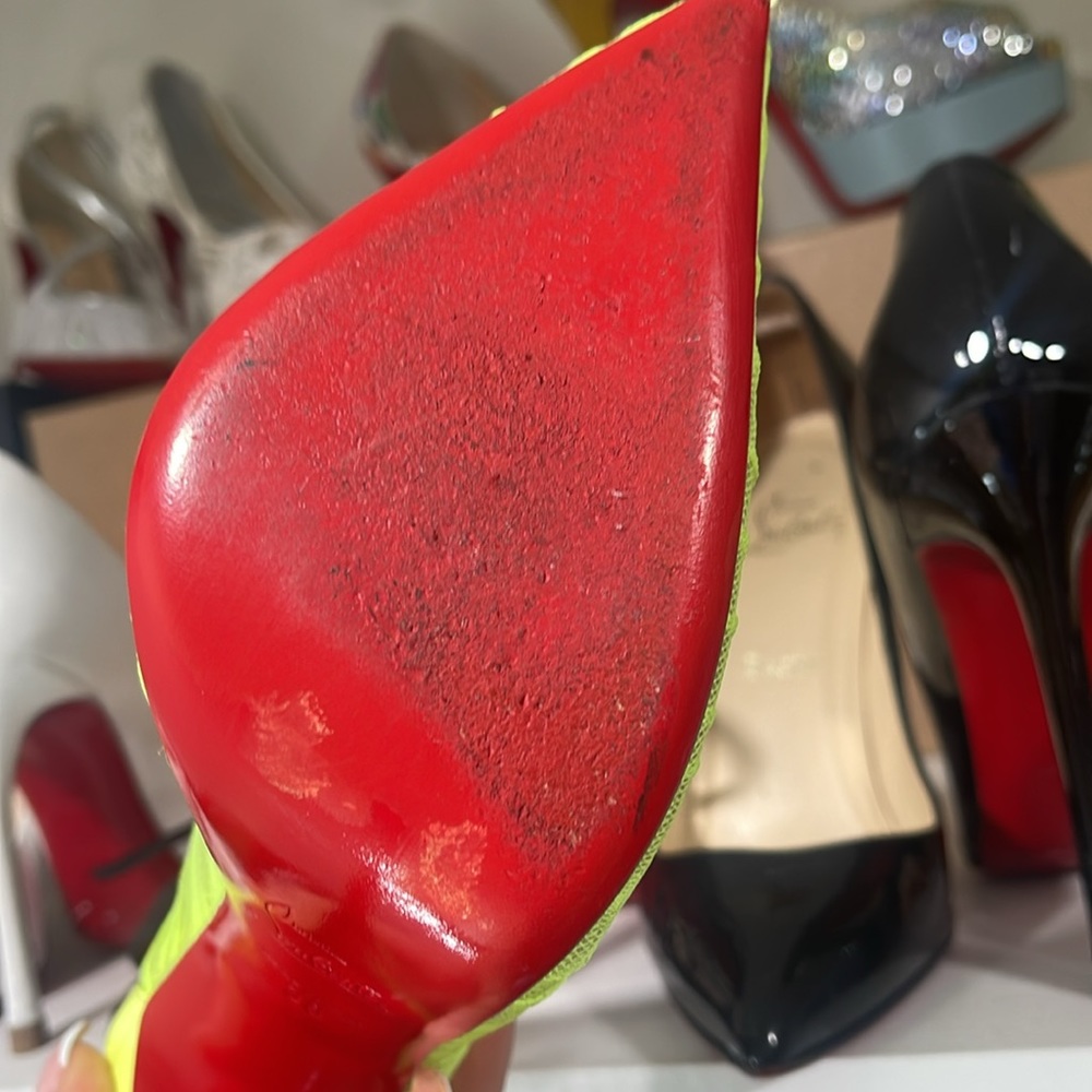 Lace follies / yellow stiletto - Picture 5 of 5